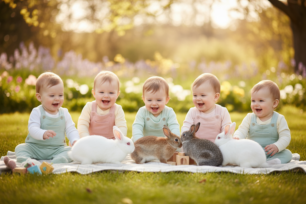 Happy Babys, Happy Rabbits!